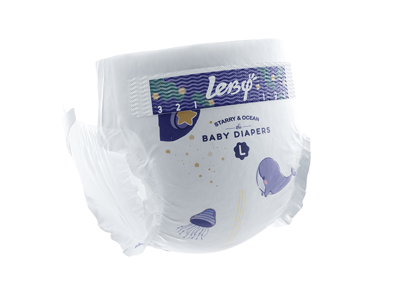 baby diapers with wetness indicator
