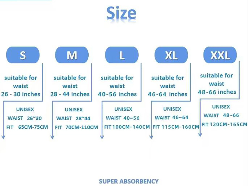 Adult diapers for elderly