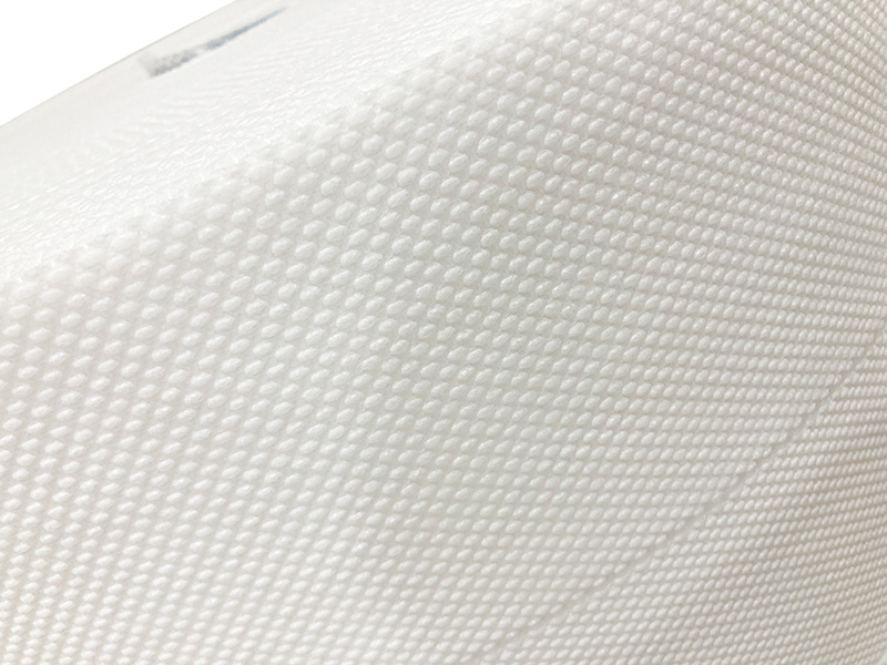 Hot air through nonwoven